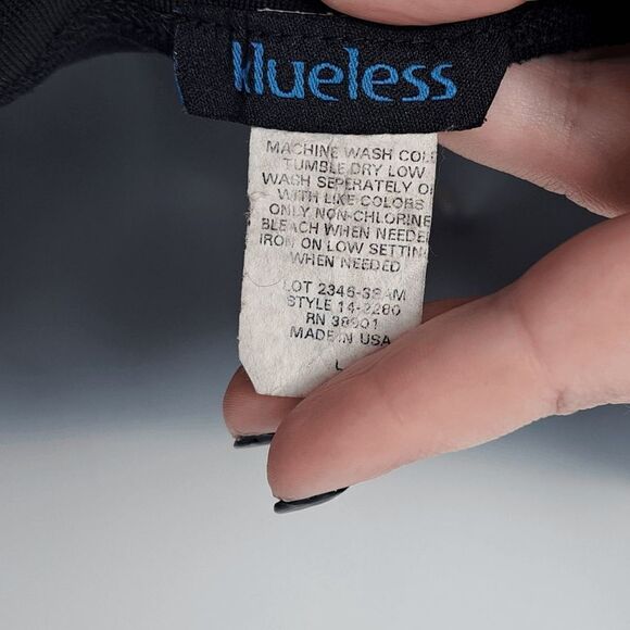 Klueless Vintage 90s Goth Rave Flare Jumpsuit size Large - Picture 5 of 5